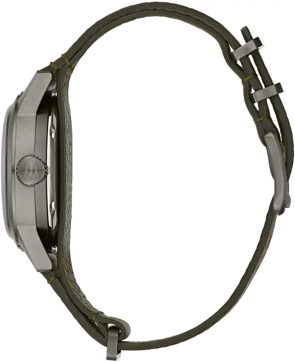 Bulova Mixte Adulte Analogique Montre avec Bracelet en Cuir 98A255 – Image 3