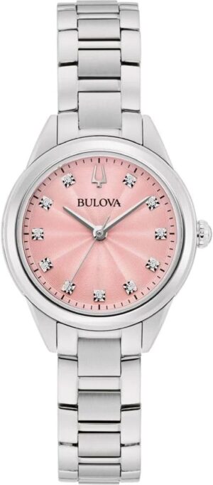 Bulova Femmes Analogique Quartz Montre avec Bracelet en Acier Inoxydable 96P249