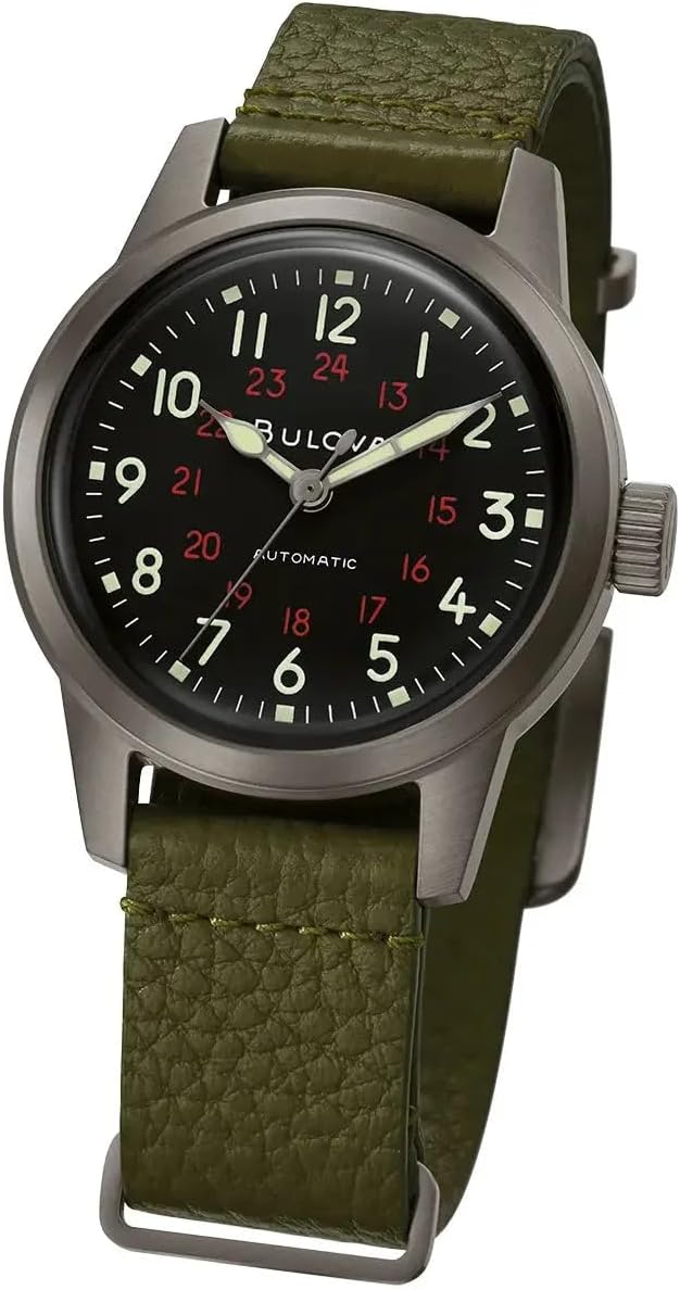 Bulova Mixte Adulte Analogique Montre avec Bracelet en Cuir 98A255 – Image 2