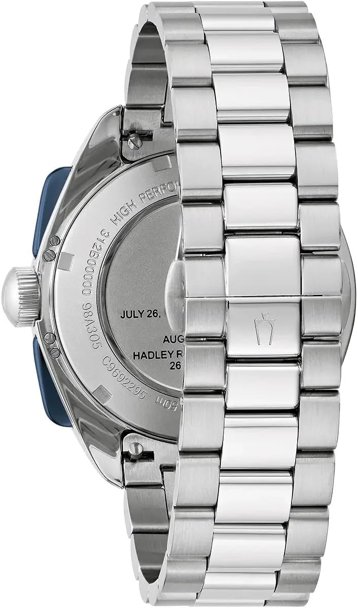 Bulova Montre à Quartz analogique pour Homme avec Bracelet en Acier Inoxydable 98K112, Bicolore., Bracelet – Image 5