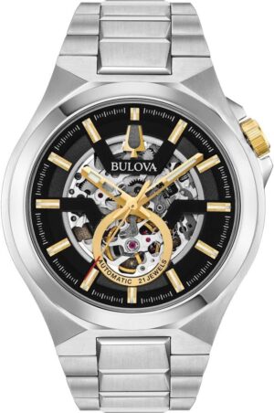 Bulova Homme Analogique Automatiquement Montre avec Bracelet en Acier Inoxydable 98A224