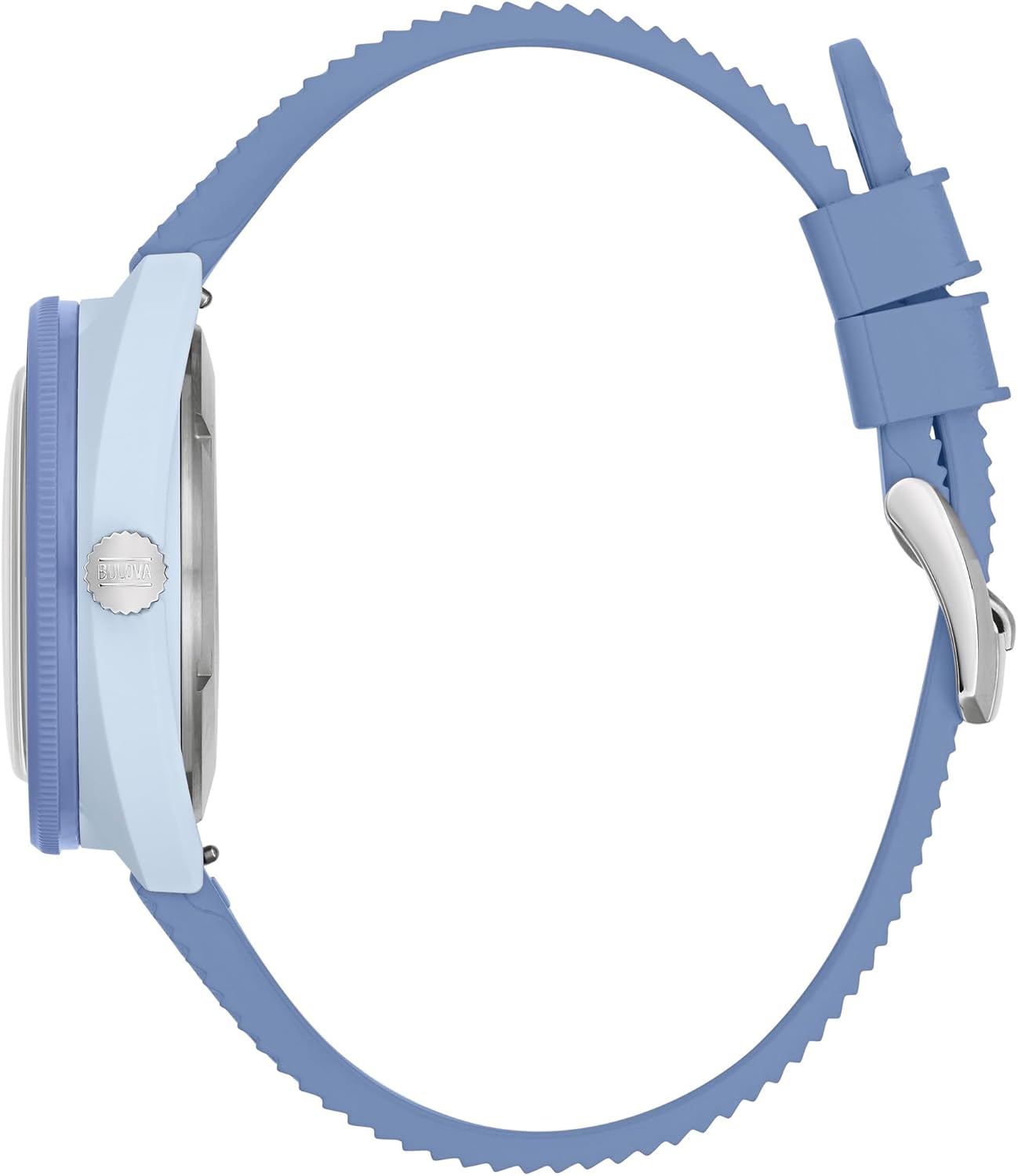 Bulova Homme Analogique Quartz Japonais Montre Bracelet en Caoutchouc perforé 98B461 – Image 2