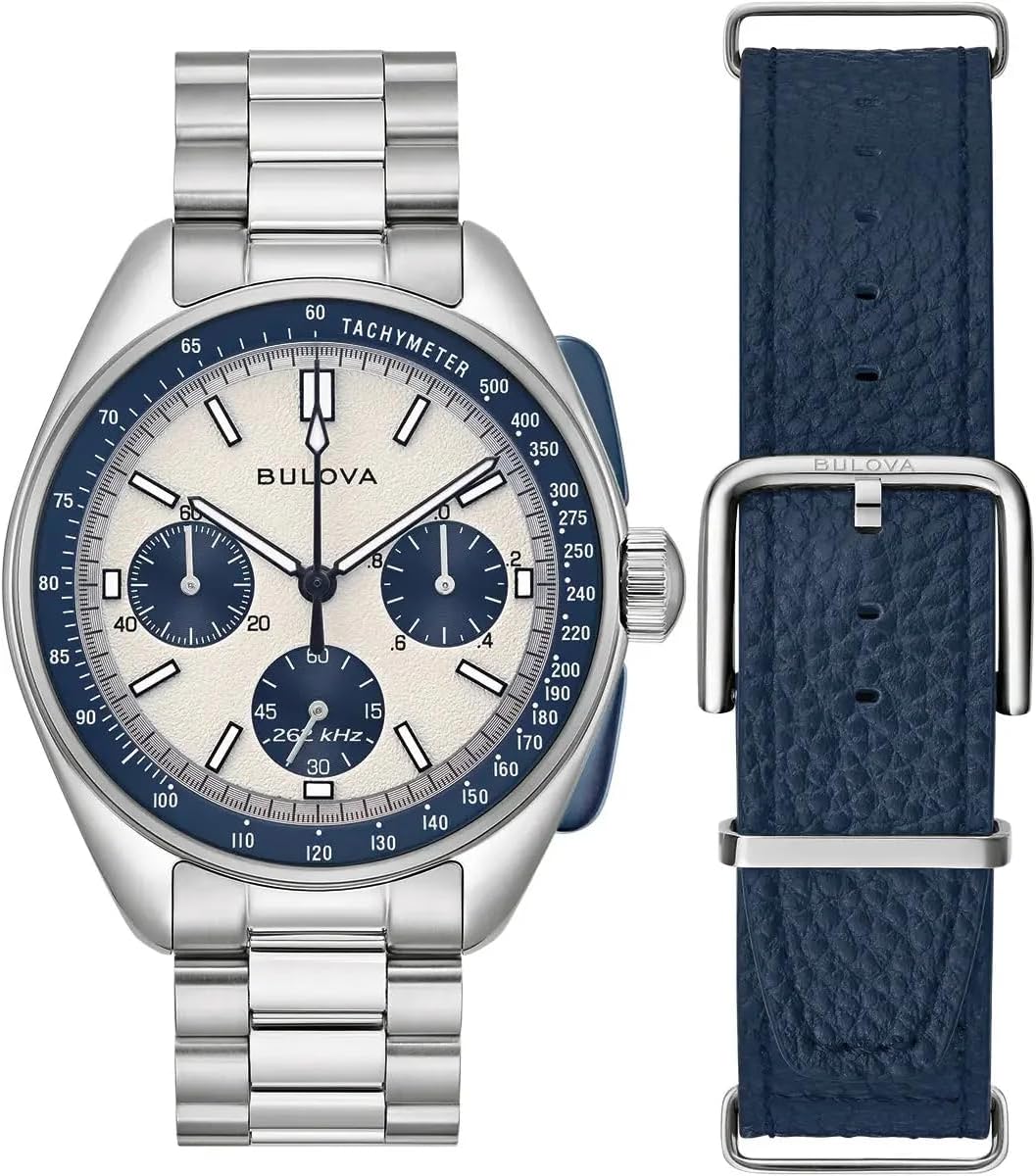 Bulova Montre à Quartz analogique pour Homme avec Bracelet en Acier Inoxydable 98K112, Bicolore., Bracelet