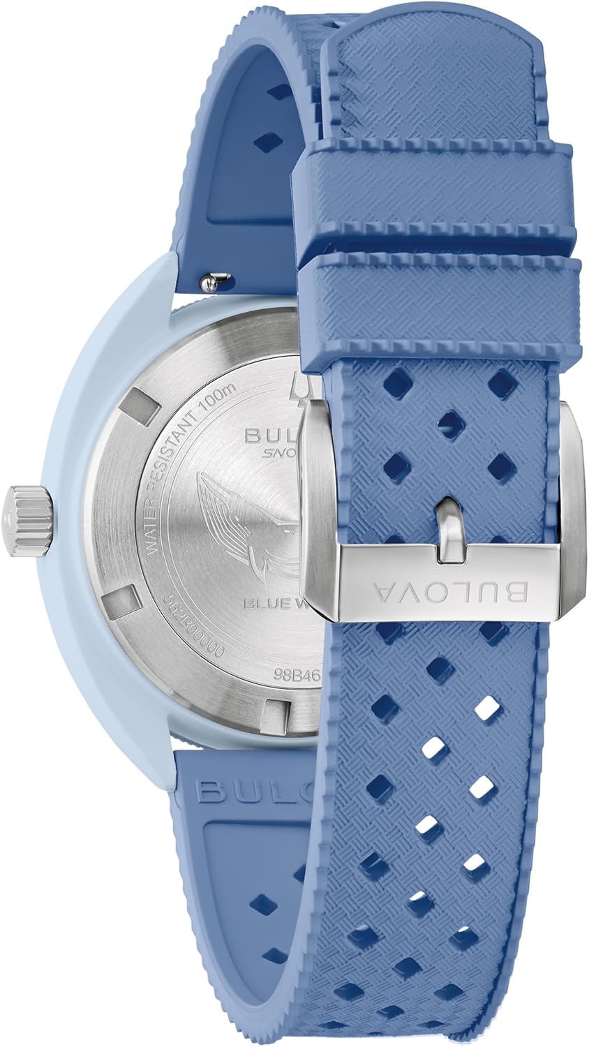 Bulova Homme Analogique Quartz Japonais Montre Bracelet en Caoutchouc perforé 98B461 – Image 3