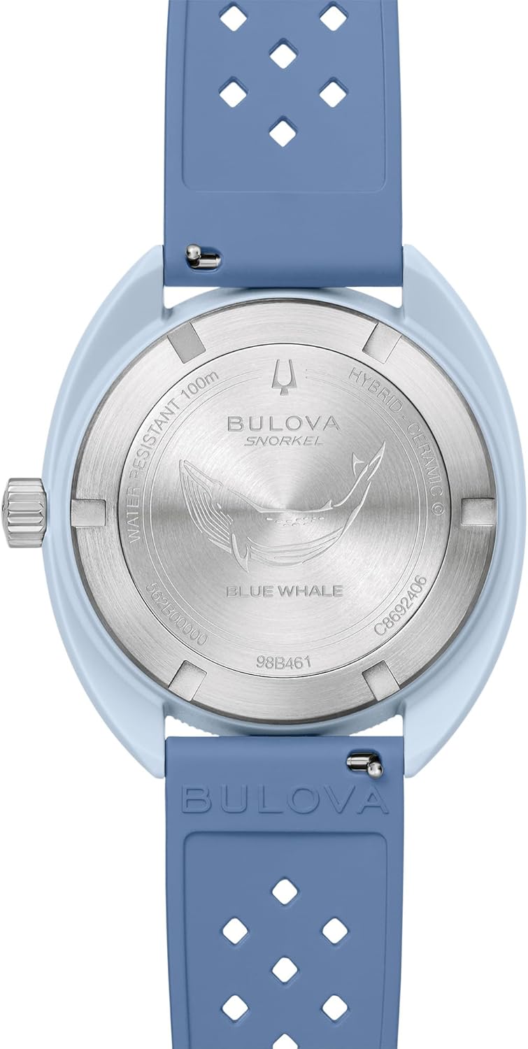 Bulova Homme Analogique Quartz Japonais Montre Bracelet en Caoutchouc perforé 98B461 – Image 4