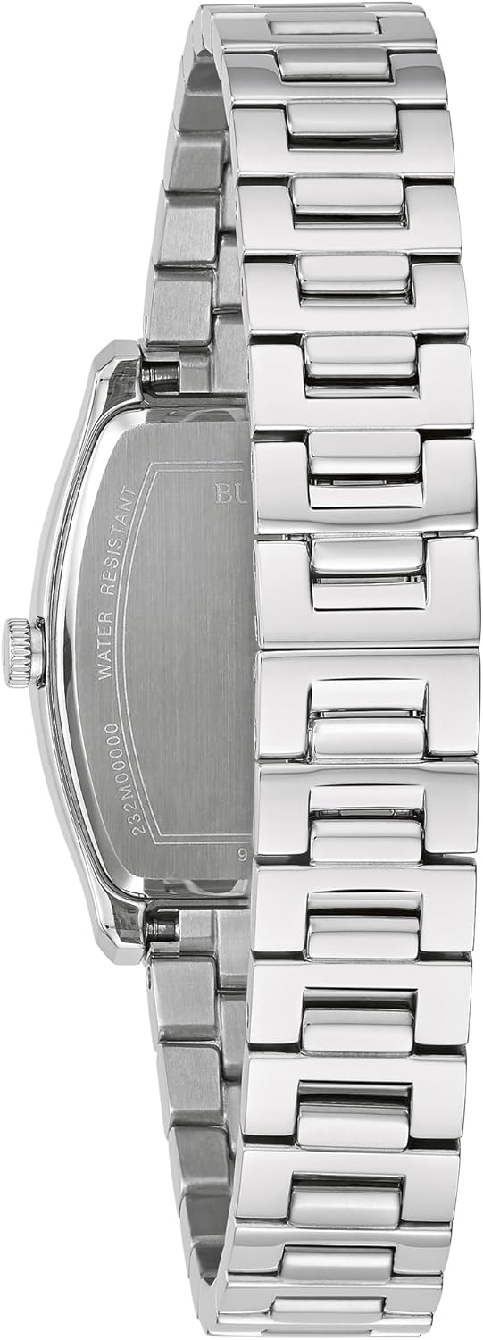Bulova Femme Analogique Quartz Montre avec Bracelet en Acier Inoxydable 96P232 – Image 3