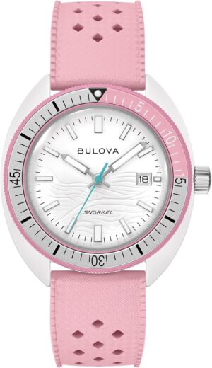 Bulova Homme Analogique Quartz Japonais Montre Bracelet en Caoutchouc perforé 98B460