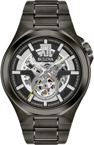Bulova Hommes Analogique Automatique Montre avec Bracelet en Acier Inoxydable 98A179